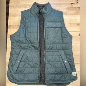 Carhartt vest-M- Sherpa lined, reversible.